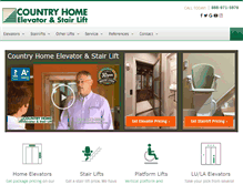 Tablet Screenshot of countryhomeelevator.com